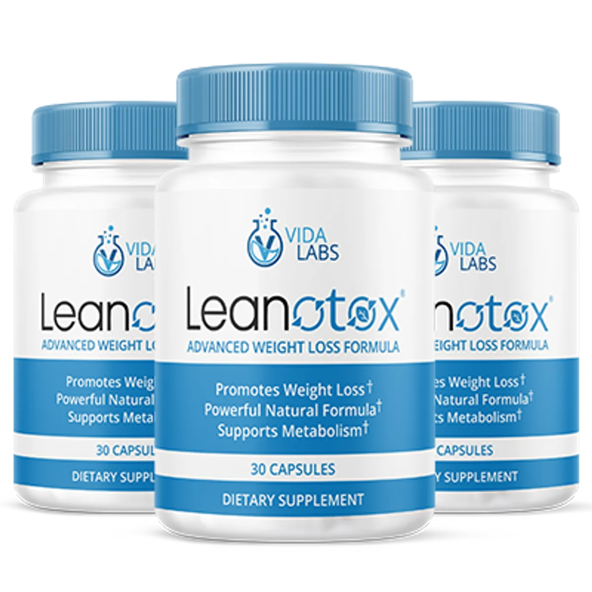 Leanotox Weight Management Supplement Bottle (Front Label)